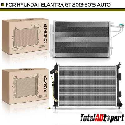 Kit de refrigeração de radiador e condensador CA para Hyundai Elantra GT 2013-2015 253103X101 - Imagem 1 de 4