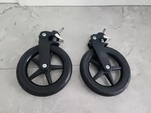 Bugaboo Fox3 Vorderräder mit schwarz glänzenden Radkappen - Bild 1 von 6