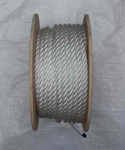 50 METRES X 10MM WHITE POLY SOFT LINE ROPE ON A REEL, BOATS, YACHTS, MOORINGS - Imagen 1 de 1