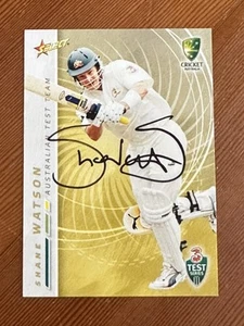 2007 Select Australian Test Team Shane Watson Signed Cricket Card - Picture 1 of 2