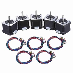 Control de accionamiento del motor paso a paso Nema 17 5 piezas 2 fases 1,8 grados 0,9 A TDW - Imagen 1 de 8