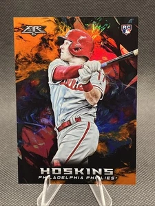 2018 Topps Fire Orange Foil /299 Rhys Hoskins #50 Rookie RC Phillies Brewers - Bild 1 von 2