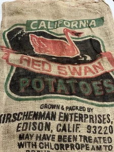 Jutesack California Kartoffeln Red Swan Jutesack 100lbs 36X24 - Bild 1 von 10