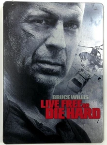 Live Free or Die Hard Blu-ray 2007 Bruce Willis Action Thriller Steelbook - Picture 1 of 2