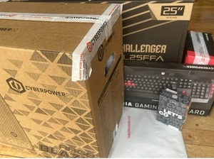 CYPERPOWER, AMD Ryzen 5, 16GB/1TB 5060 Graphics Gaming Bundle PC, NEW Unboxed - Picture 1 of 8