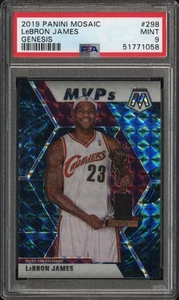 2019-20 Panini Mosaic LEBRON JAMES MVP Genesis SP #298 PSA 9 Cleveland Cavaliers - Bild 1 von 3
