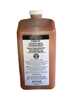Jarabe de salsa de especias de calabaza Starbucks 1,86 litros BB 03/2026 Foto 1 de 4