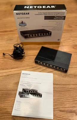 Netgear 8-Port Gigabit Ethernet Unmanaged Switch GS308 - Image 1 of 4