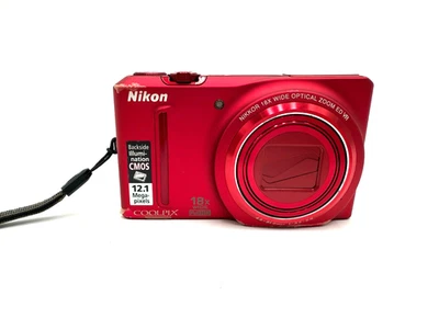 Nikon Coolpix S9100 - Rot - 12,1 MP - 18x Zoom - Full HD - Digitalkamera - Bild 1 von 4