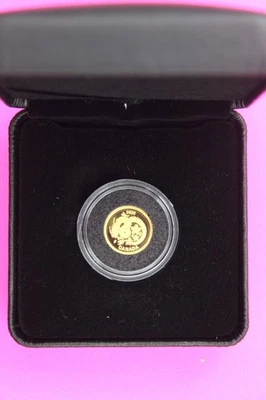 Moneda de oro Dragón Flor de la Suerte de Canadá 2020 $8 1,27 gramos .999 caja como nueva y certificado de autenticidad 7022 Foto 1 de 4