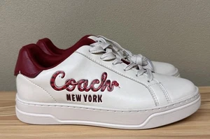 Coach High Line Snake New York Sneakers Off White Size Womens 8.5 Mens Size 7 - Picture 1 of 6