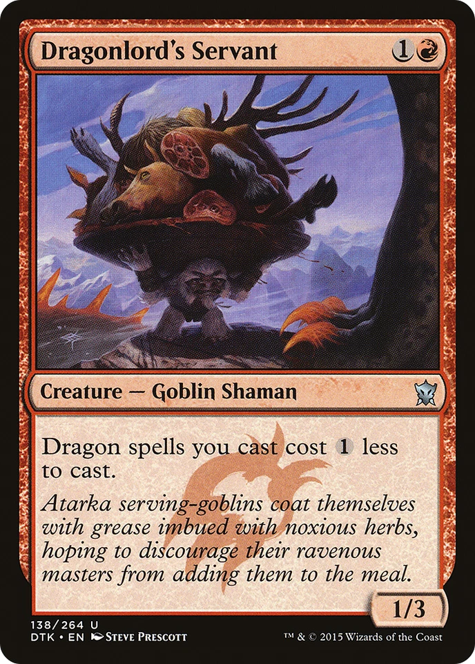 Dragonlord's Servant #138 (MP) Dragons of Tarkir DTK Magic MTG - Image 1 of 1