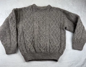Aran Country Maglieria Maglia Cavo Maglione Donna Colore Avena Medium - Foto 1 di 18