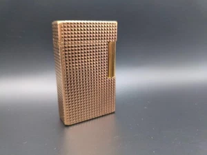 Dupont Ligne 1 Butane Lighter – Gold Diamond – 1987–91 – Fully Working - Picture 1 of 8