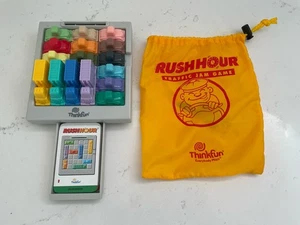 Thinkfun Rush Hour Traffic Jam Logic Puzzle Game Complete Strategy Travel Kids - Picture 1 of 4