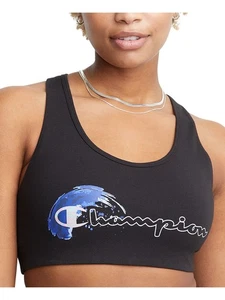 CHAMPION Intimates Black Racerback Cutout Sports Bra XS - Picture 1 of 11