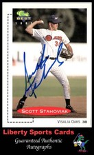 1991 Classic Best Scott Stahoviak #401 Authentic Autographed Card Visalia Oaks