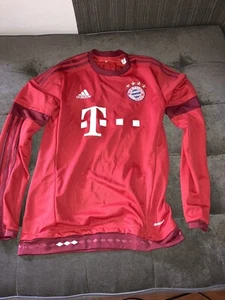 Adidas Bayern Munchen Home 15/16 Long Sleeve Soccer Jersey Size Small S08806 - Picture 1 of 12