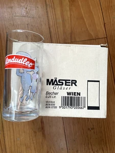 Almdudler Glas 6 Stück im Karton Mäser Retro 0,25l NEU - Bild 1 von 3