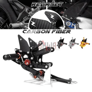 Juego de reposapiés traseros de fibra de carbono para Yamaha YZF-R6 06-16 - Imagen 1 de 7