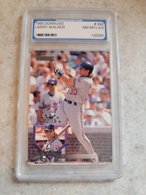 Larry Walker 1995 Donruss PGS 8.5 NM- MT+ Montreal Expos  - Image 1 of 4