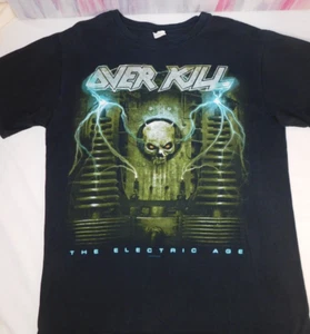 Over Kill - The Electric Age - Men's T Shirt Size M / Medium - Anvil Label 2012 - Picture 1 of 21