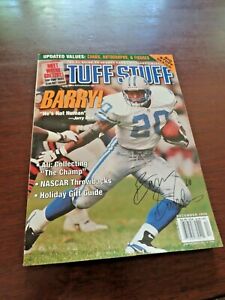 DECEMBER 1998  TUFF STUFF FULL ISSUE W/ BARRY SANDERS Signature Signed ON COVER