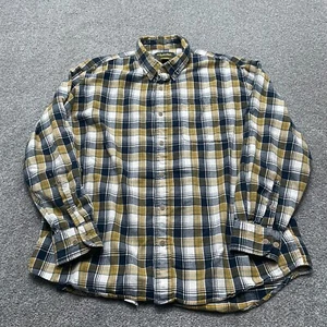 Cabelas Shirt 2XL XXL Multicolor Plaid Flannel Button Up Casual Long Sleeve Mens - Picture 1 of 7