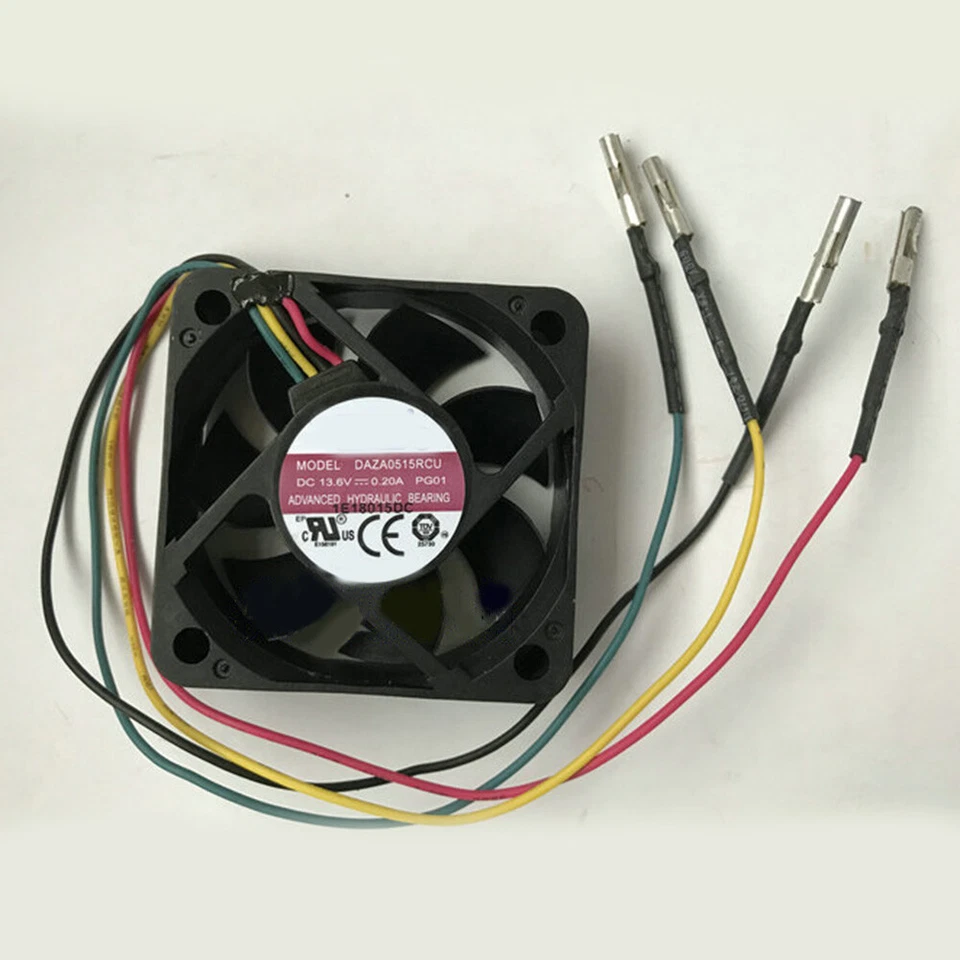 For AVC DAZA0515RCU DC13.6V 0.20A 50*50*15mm Waterproof Silent Cooling fan 4wire - Image 1 of 3