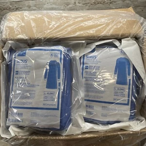 1 CASE Medline SIRUS Surgical Gown Level 4 Size: LARGE-XLONG Poly-Reinforced 20 - Picture 1 of 9