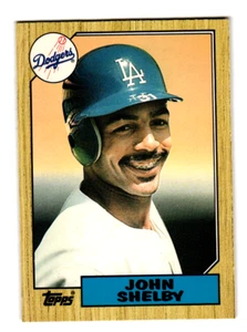 1987 Topps Traded John Shelby Baseball Card # 112t Los Angeles Dodgers - Picture 1 of 2
