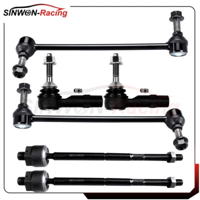 6x Barra estabilizadora de extremo de barra de amarre delantera para Ford Flex 2010 2011 2012 2010-2012 Lincoln MKT Foto 1 de 4