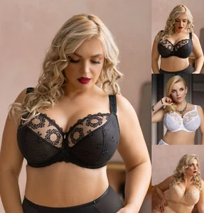 Kris Line Women Plus Size Full Cup Underwired Bra Lingerie Fortuna SALE - Picture 1 of 14