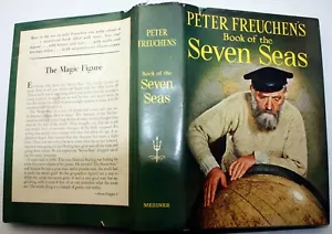 Vintage 1957 hcdj PETER FREUCHENS BUCH DER SIEBEN MEERE Seeschlacht Sturmschatz - Bild 1 von 9