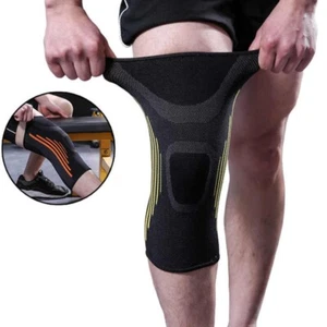 Almohadillas de rodilla deportivas para tejer al aire libre fitness correr vendaje almohadillas de compresión para la rodilla - Imagen 1 de 16