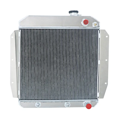 4 Rows Radiator For 1955-1958 1956 CHEVROLET TRUCK 1959 3B 3C 3D 3E 3F 3G V8 USA - Image 1 of 4