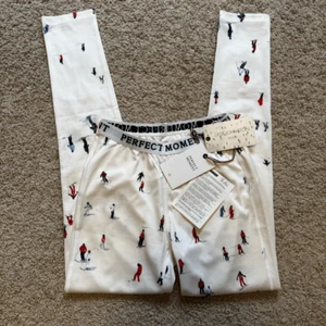 Perfect Moment Dede Ski Print Thermal Base Layer Leggings Pants NWT Small - Picture 1 of 3