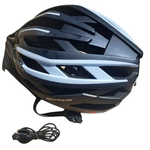 ¡OFERTA! Casco de bicicleta ligero 57-62 CM Shinmax USB iluminado para adultos negro y gris  - Imagen 1 de 11