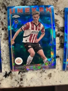 2024-25 TOPPS CROMO ZAFIRO UEFA RC CARD PSV EINDHOVEN JESPER UNEKEN #97 - Imagen 1 de 1