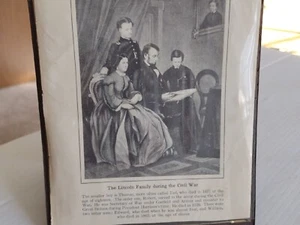 Abraham LINCOLN Family 1865 Reprint - Picture 1 of 8