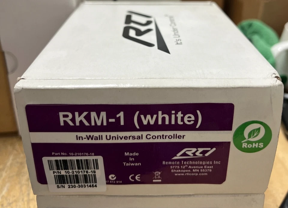 RTI RKM-1 ( White)  In-Wall Universal Controller - Image 1 of 2