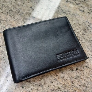 Kenneth Cole Reaction Men’s Dark Brown Handcrafted Leather Bi-Fold Wallet NWT$89 - Picture 1 of 10