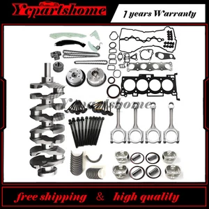 G4KE 2.4L Engine Rebuild Overhaul Kit w/ Crankshaft Rods Timing For Hyundai Kia - Picture 1 of 22