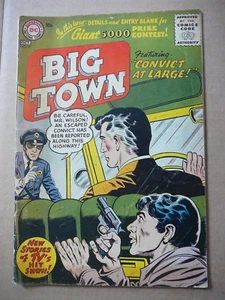BIG TOWN - TVs HIT SHOW - #41 SEP OCT 1956 - DC COMICS - CONVICT AT LARGE GOOD - Picture 1 of 7
