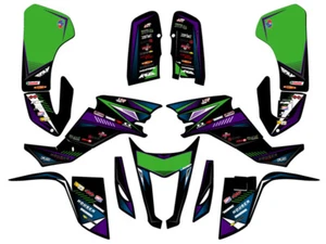 Kit Gráficos All Years KFX 400 SURGE Negro Senge Compatible con Kawasaki - Imagen 1 de 7