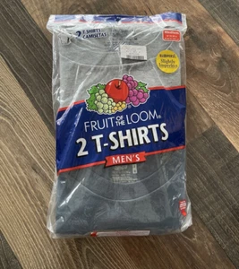 Fruit Of The Loom Men's 2 Pack T-shirt Heather Grey - Picture 1 of 10