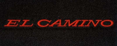 Alfombrillas LLOYD Velourtex™ negras bordadas rojas para Chevrolet El Camino 1966  Foto 1 de 4