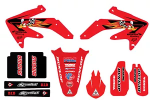 HONDA CRF450 WOODY GRAPHICS  2005 2006 2007 2008 21mil  GLOSS LAMINATED DECALS - Picture 1 of 3