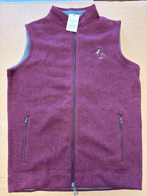 CHALECO HOMBRE PETER MILLAR CREMALLERA COMPLETA NUEVO CON ETIQUETAS, TALLA: S, COLOR: GRANATE (M23) Foto 1 de 2