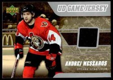 2006-07 Upper Deck Game Jerseys Andrej Meszaros Ottawa Senators #J-AM R96